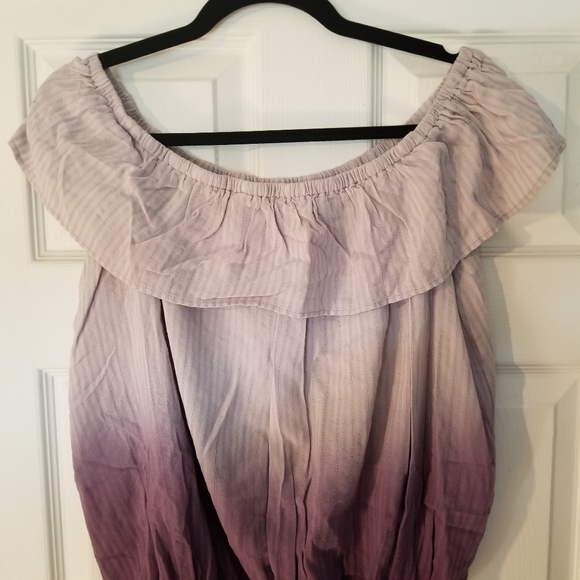 *HP* Easel NWT Off Shoulder Dip Dye Top S - Picture 5 of 7